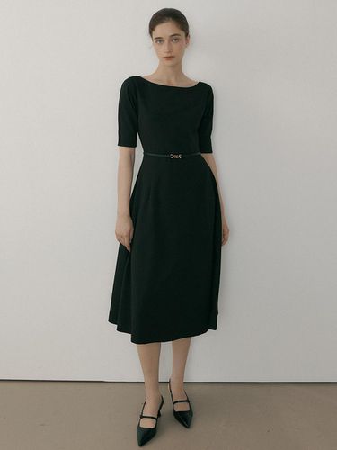 MOR BOAT NECK CLASSIC FLARE DRESS - REORG - Modalova