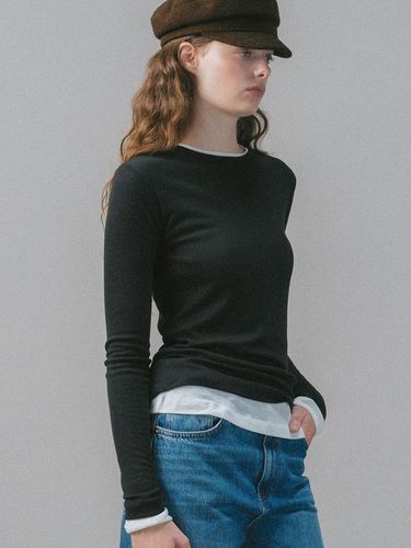 U Wool Layered Sleeve Tshirt_8colors - ANEDIT - Modalova