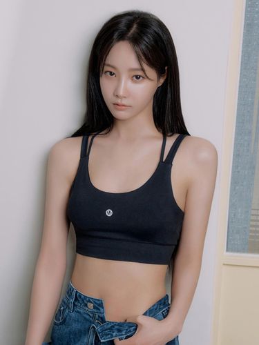 Active airy strap bra top_BLACK - CITYBREEZE - Modalova