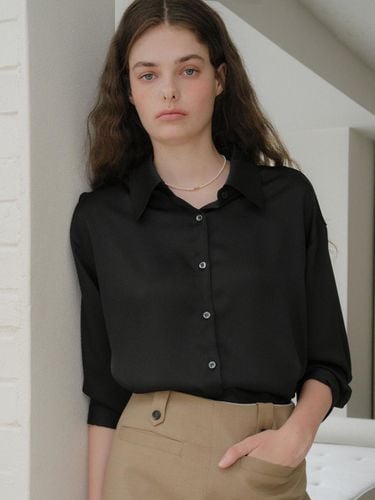 U Silky Classic Shirt_Black - ANEDIT - Modalova