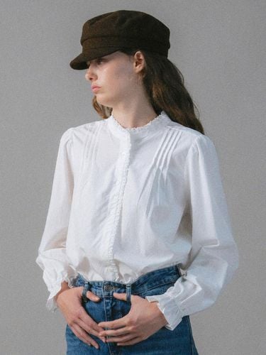 U Lace Ruffle Blouse_White - ANEDIT - Modalova