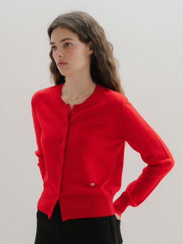 U Fine Wool Classic Cardigan_Red - ANEDIT - Modalova