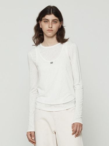 Layered Slub Long Sleeve [White] - Current - Modalova