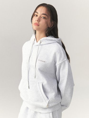 Essential Logo Hoodie_MELANGE WHITE - CITYBREEZE - Modalova