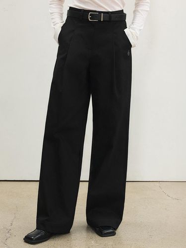 One chin wide chino pants_BLACK - CITYBREEZE - Modalova