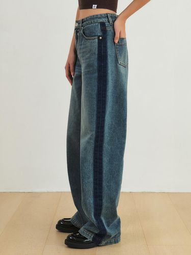 Wide Denim Pants_INDIGO - CITYBREEZE - Modalova