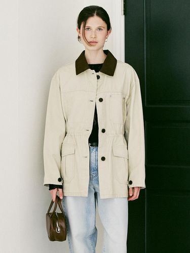 A COLLAR POINT WORK JACKET_BEIGE - AMONG - Modalova