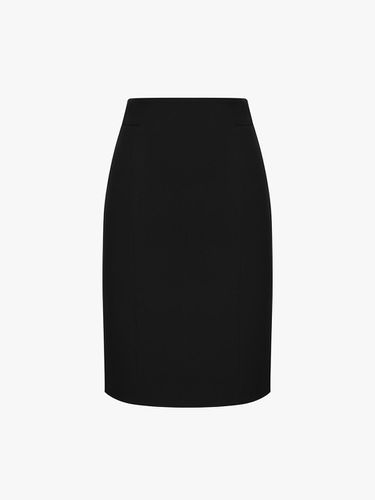 It MICHAA front incision H-line midi skirt ITNABSK - itMICHAA - Modalova