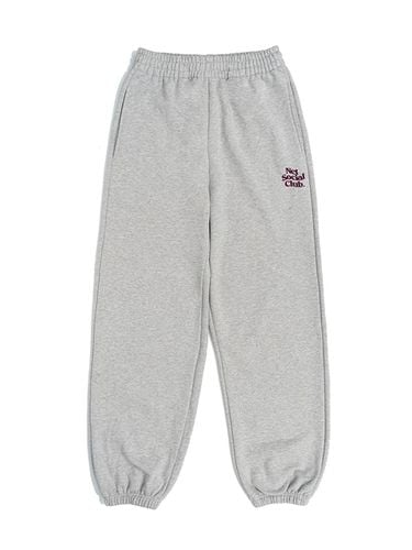 WAVY LOGO JOGGER PANTS (MELANGE) - Net Social Club - Modalova