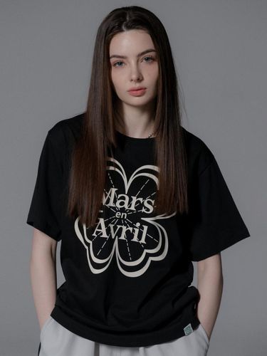 CLOVER TSHIRT_BLACK CREAM - mars en avril - Modalova