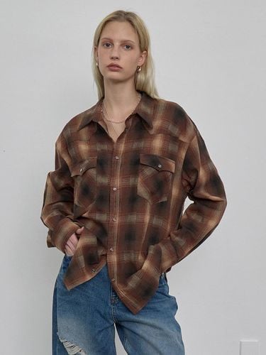 Check western shirt_brown - NUAKLE - Modalova