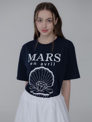 SEASHELL DIA TSHIRT_NAVY WHITE - mars en avril - Modalova