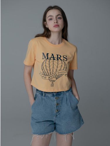 HOT AIRBALLOON CROP TSHIRT_YELLOW NAVY - mars en avril - Modalova