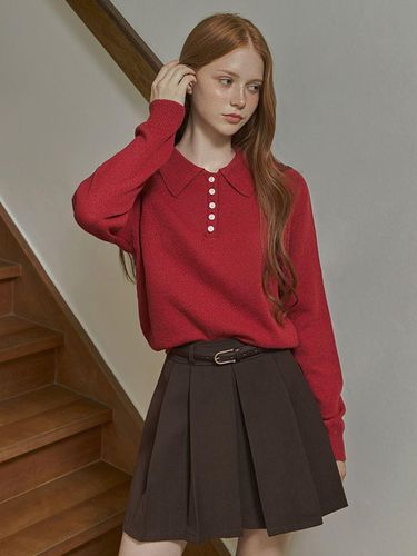 Grayson Collar Boucle button Knitwear - TWEE - Modalova