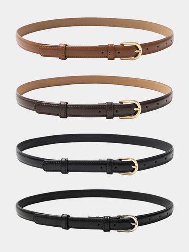 ELLE ECOLE LEATHER BELT_4 colors - LOOKAST - Modalova