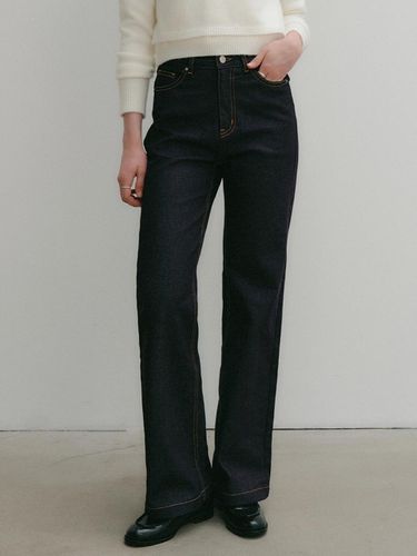 Salin Straight Denim Pants_Indigo - LOOKAST - Modalova