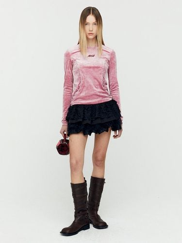 VELVET LACE UP LS T-SHIRTS (PINK) - ADSB ANDERSSON BELL for WOMEN - Modalova