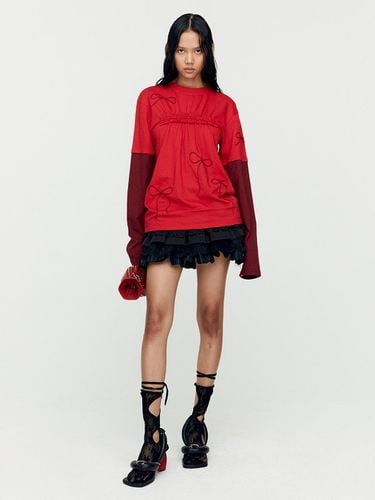 ESSENTIAL) FRILL T-SHIRTS (RED) - ADSB ANDERSSON BELL for WOMEN - Modalova