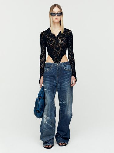 UNISEX TROMPE L`OEIL PRINTED JEANS() - ADSB ANDERSSON BELL for WOMEN - Modalova