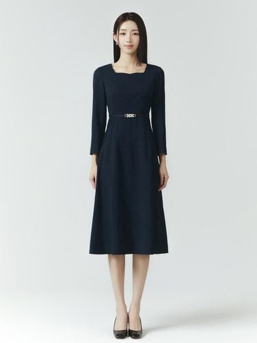 Heart Neck Midi Dress ITO2WOP710 - itMICHAA - Modalova