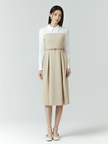 ItMICHAA Texture Block Shirt dress ITO2WOP770 - IT MICHAA - Modalova