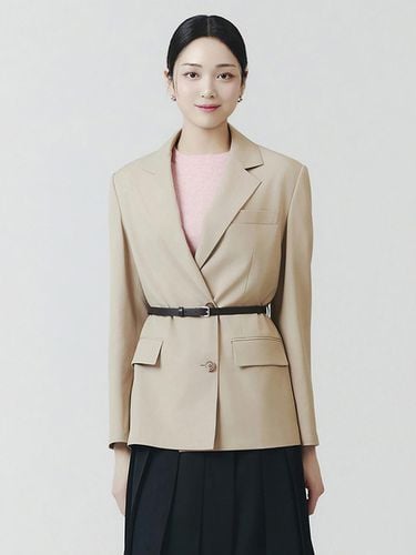 Oversized Fit Tailored Belted Jacket - itMICHAA - Modalova