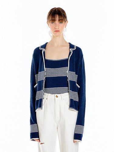 UZETTA Stripe Knit Cardigan - / - EENK - Modalova