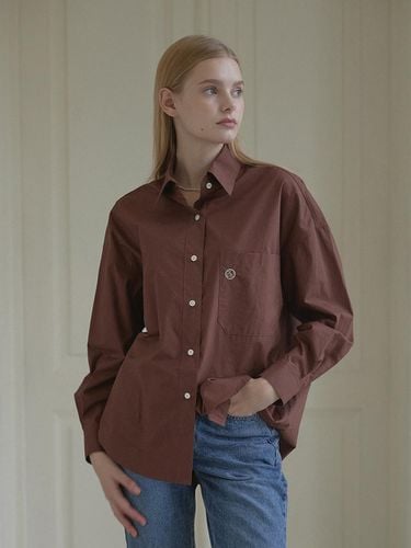 Logo Embroidery Standard Shirt - Brick - NONLOCAL - Modalova