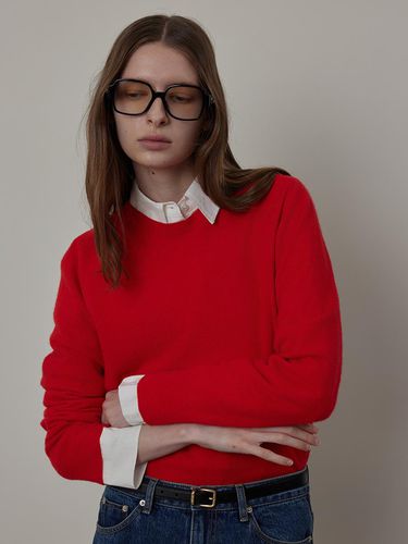 Wholegarment Round-neck Cashmere Wool Knit - Q’SRB - Modalova