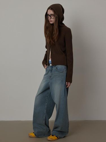 Side-tuck Vintage Real Wide Denim Pants_BLUE - Q’SRB - Modalova