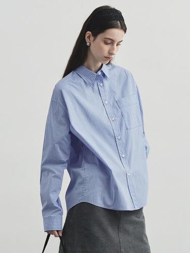 Stripe Relaxed fit shirt - Blue - MONGDOL - Modalova