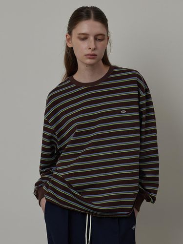 Multi Striped Loose-fit Long Sleeved Round T-Shirt - Q’SRB - Modalova