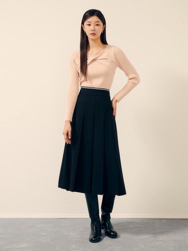 Embroidered BANDING Pleats Skirt GP9P0SK911 - JJ JIGOTT - Modalova