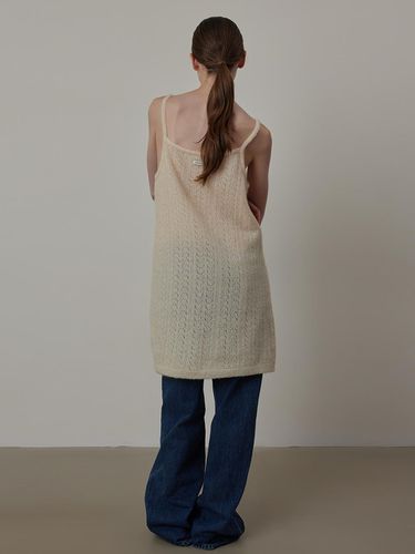 Fur Jacquard Knit Layered Sleeveless Dress - Q’SRB - Modalova