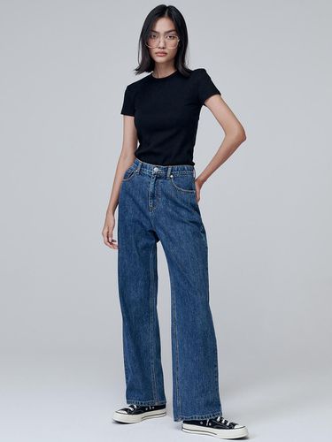 Regular Wide Denim Pants () - MaLoupe - Modalova