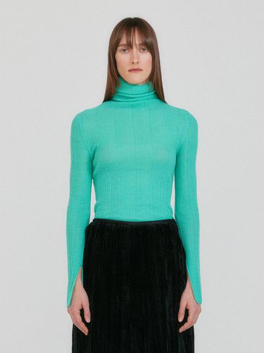 ZIAH High Neck Knit Top - Green - EENK - Modalova