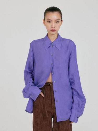 ZIRINA Oversized Shirt - Purple - EENK - Modalova