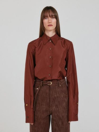 ZIRINA Oversized Shirt - Brown - EENK - Modalova