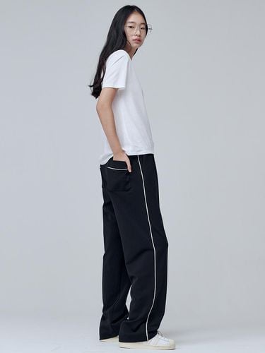 Relaxed BANDING Wide Pants () - MaLoupe - Modalova