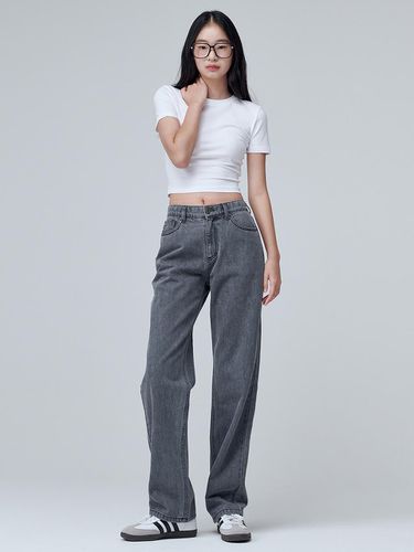 Four Seasons Wide Denim (Gray) - MaLoupe - Modalova