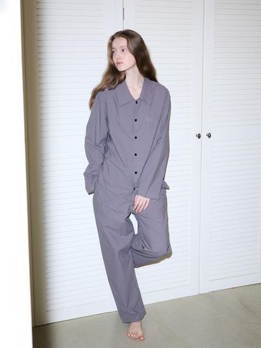 MJ_Home shirt style pajamas_GRAY - Melanie Joy - Modalova