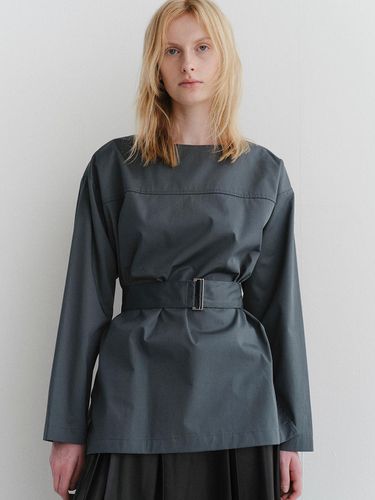 Belted blouse_deep green - ARCHAIC - Modalova