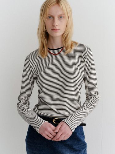 Basic stripe t-shirt_beige - ARCHAIC - Modalova