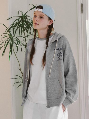 One Mari wear sweat hooded zip-up (MAECJP01MGY) - marieclaire - Modalova