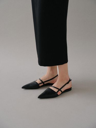 Pointed flat slingback Black - ROH SEOUL - Modalova