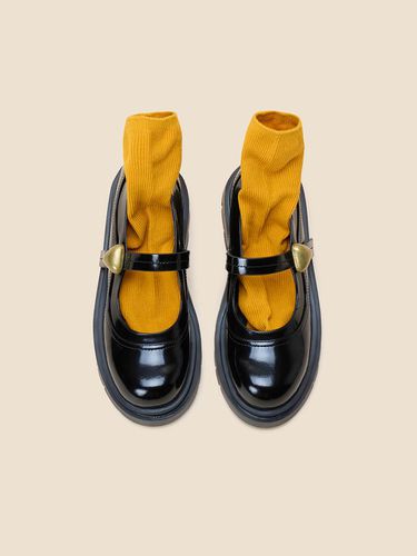 Chalk mary Jane loafer()_DG1DA24512BLK - SUECOMMA BONNIE - Modalova