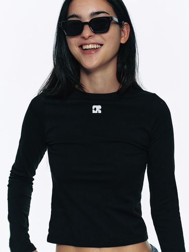 CENTAUR LONG SLEEVE SPAN T-SHIRT_BLACK - CENTAUR.KR - Modalova