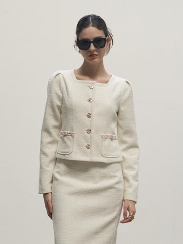 Tweed Puff Sleeve Jacket - 320SHOWROOM - Modalova