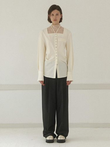 Stripe Tuck Point Pants - Atelier Nain - Modalova