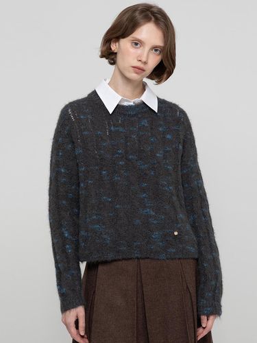 Wool boucle knitwear _ Blue - JMARK New York - Modalova